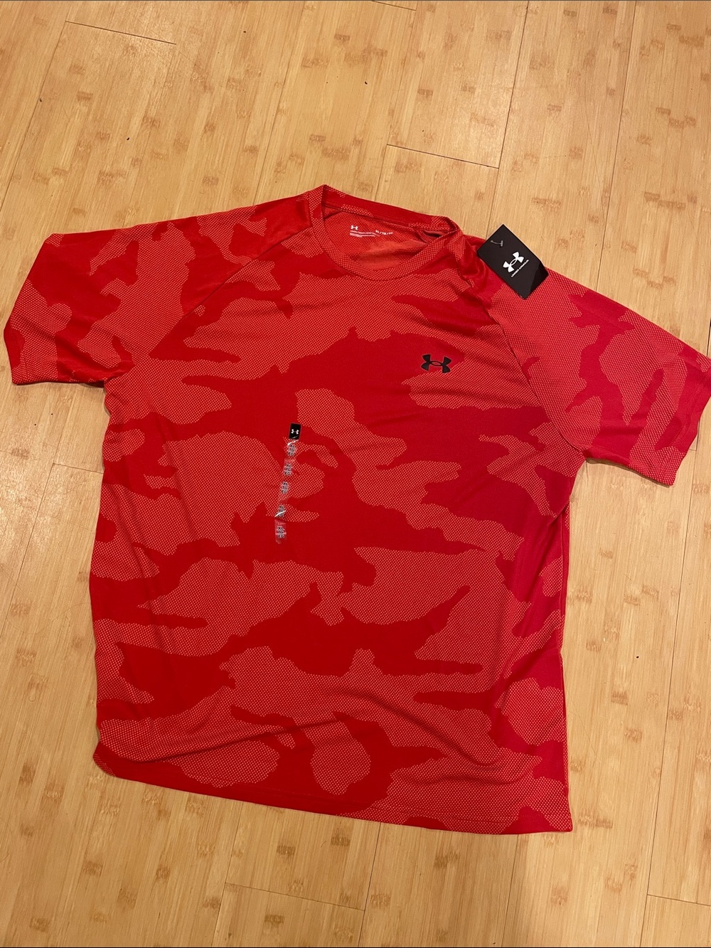Under Armour Red Camo Short-Sleeve Performance Tee